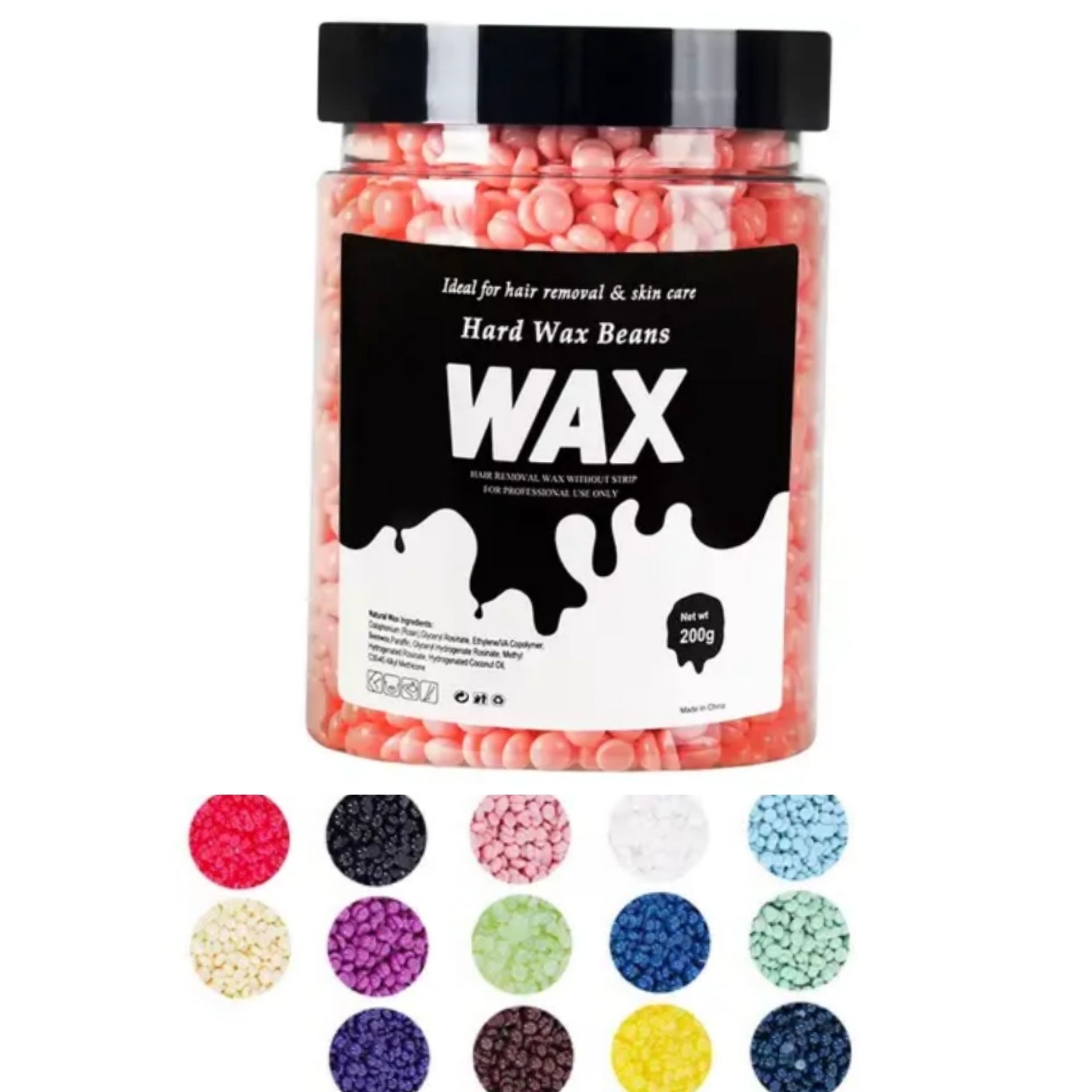 Hard Wax Beans Depilatory Hard Wax Beads Bean Waxing Bikini/ Armpit/ Arm/ Legs Hair Removal Bean -200g