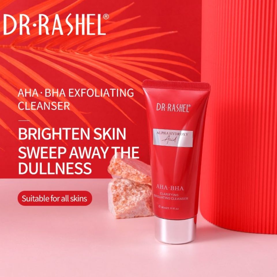 Dr. Rashel AHA BHA Clarifying Exfoliating Facial Cleanser Alpha Hydroxy Acid Unclog Pores Blemishes Acne prone face skin Care
