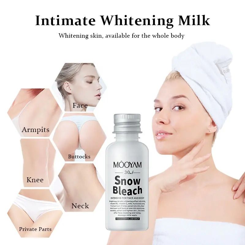 Mooyam Snow Bleach Cream Intensive Skin Brightening Lightening Whitening Cream for Private Areas Underarm