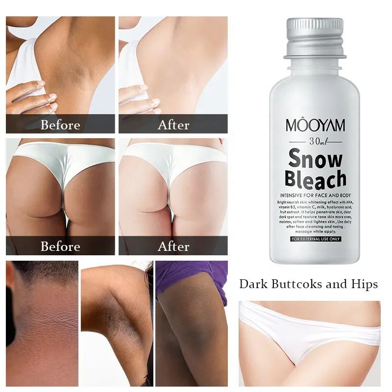 Mooyam Snow Bleach Cream Intensive Skin Brightening Lightening Whitening Cream for Private Areas Underarm