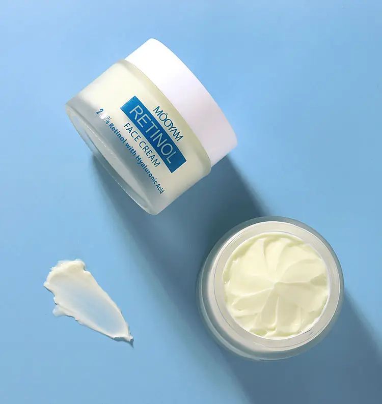 MOOYAM 2.5% Retinol With Hyaluronic Acid Face Cream Wrinkle Remove Anti-aging Moisturizing Firming Lifting Cream