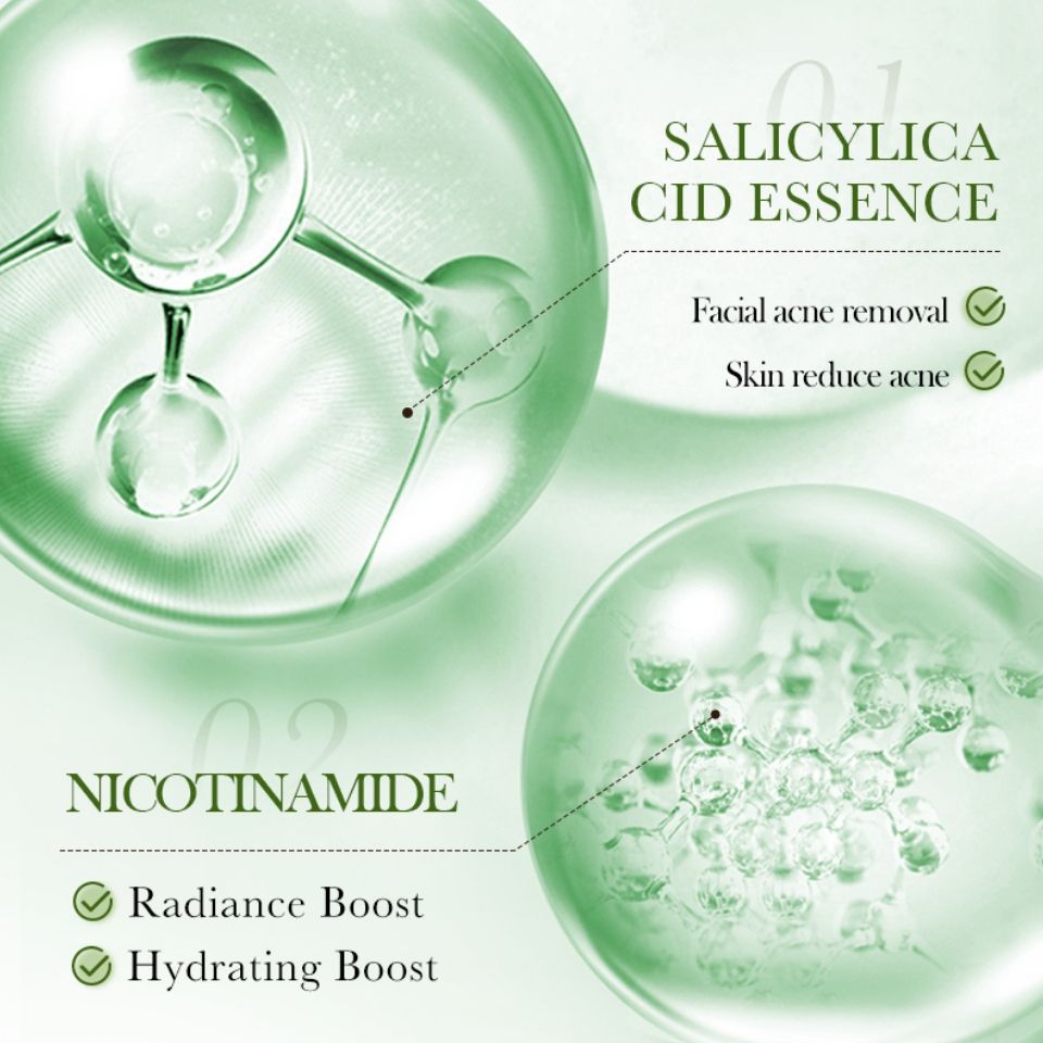 10 PIECES Sadoer Salicylic Acid Sheet Mask Pack Anti Acne Soothing Repair Hydrating Facial Mask Wholesale Price SADOER Acne Removing Control Soothing Repairing Moisturizing Face Mask