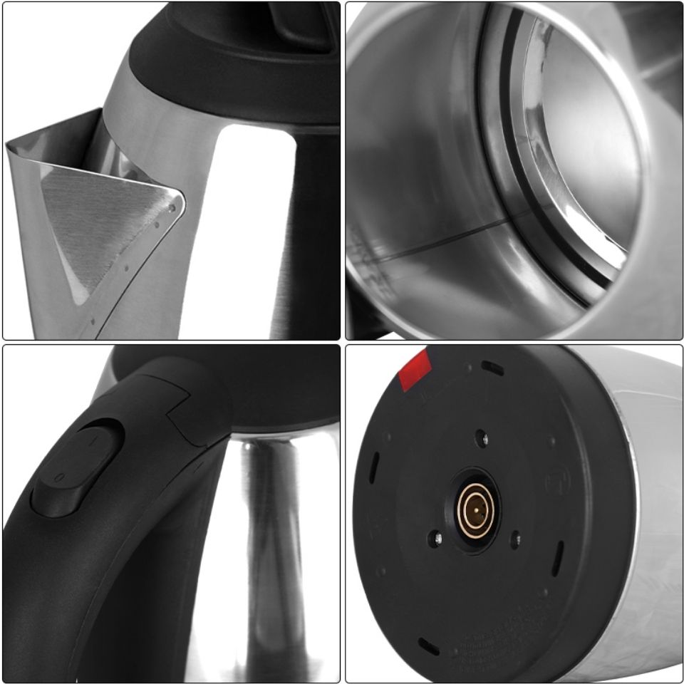 AILYONS 1.8 L Electric Kettle Water Heater & Boiler Jug- coil less water kettle heating jug silver