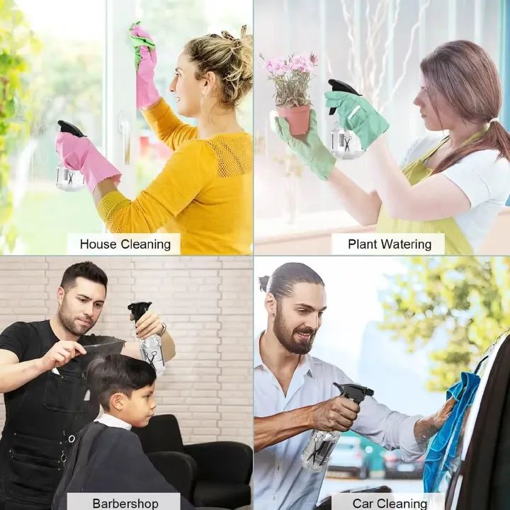 Hairdressing Spray Bottle Salon Barber Hair Tools Water Sprayer Transparent Make-up Style Portable Plastic Spray Bottles
