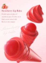 Strawberry Lip Balm Moisturizing Anti Chap Lipstick Hydrating Repair Nourishing Ice Cream Shape Lips Skin Care - Sadoer view 8