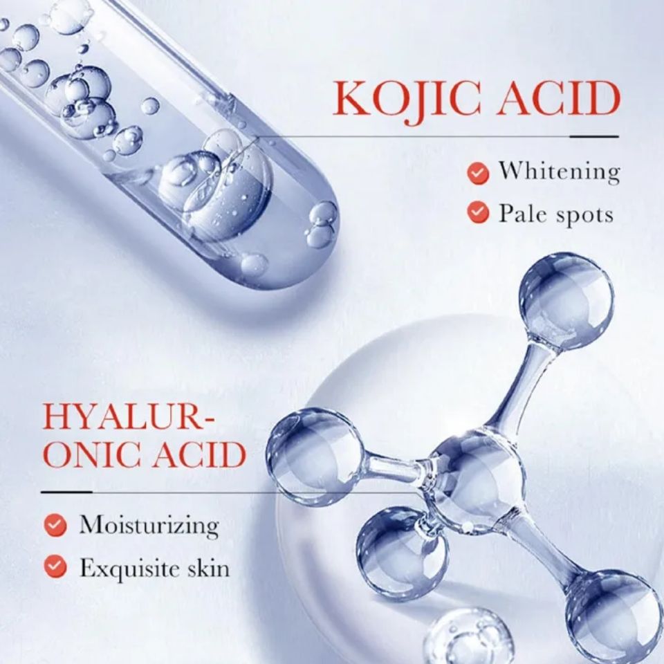 SADOER KOJIC ACID 30G WHITENING FRECKLE FACE CREAM WITH KOJIC ACID, NIACINAMIDE, HYALURONIC ACID, MOISTURIZES, FIRMS, ANTI-WRINKLE