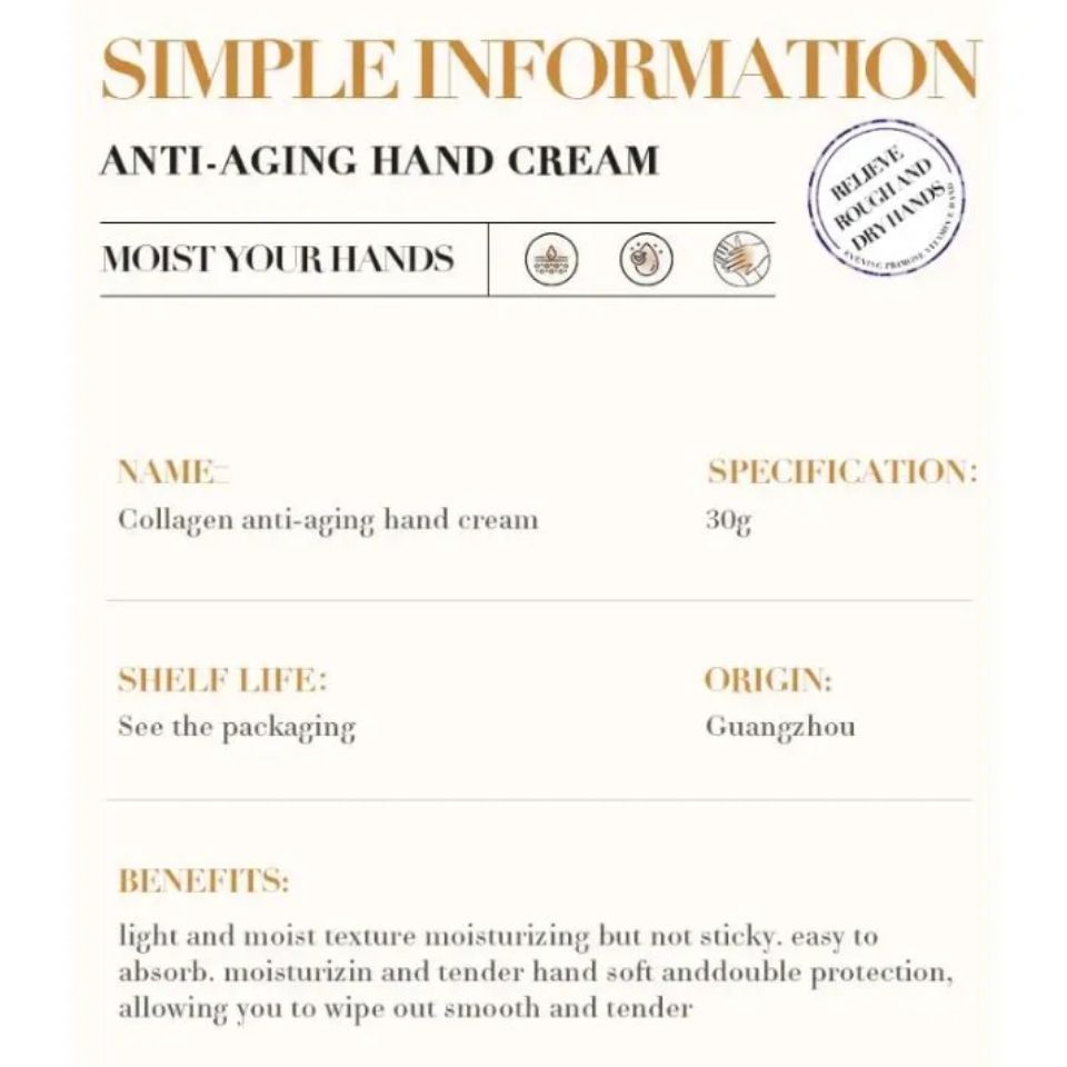 3 IN 1 SADOER Collagen Anti Aging Face Cream + Collagen Hand Cream - Anti Wrinkles And Fine Lines, Intensive hydration, Anti-aging, Brighten skin tone, Acne fade/ repair essence, Contains collagen