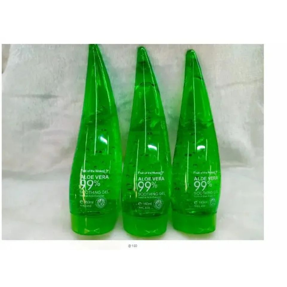 Fruit Of The Wokali Aloe Vera Soothing Gel Sunburn Repair Gel 99% Natural AloeVera Content Treat Sun Burns and Repairs Skin Faster Hydrating and Moisturizing Cream Gel