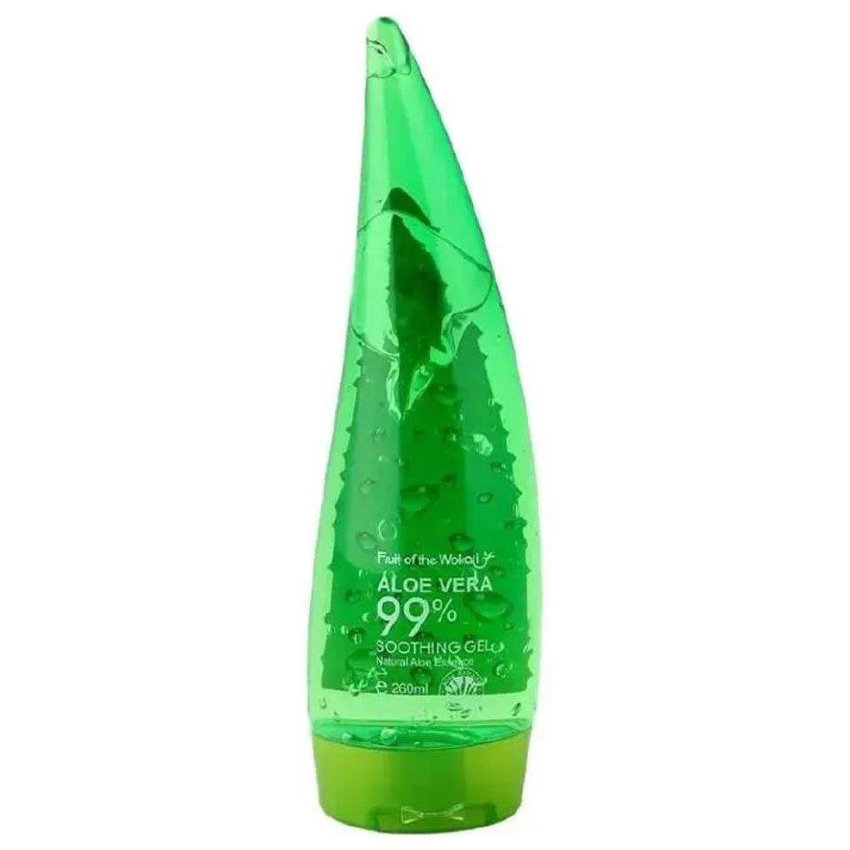 Fruit Of The Wokali Aloe Vera Soothing Gel Sunburn Repair Gel 99% Natural AloeVera Content Treat Sun Burns and Repairs Skin Faster Hydrating and Moisturizing Cream Gel