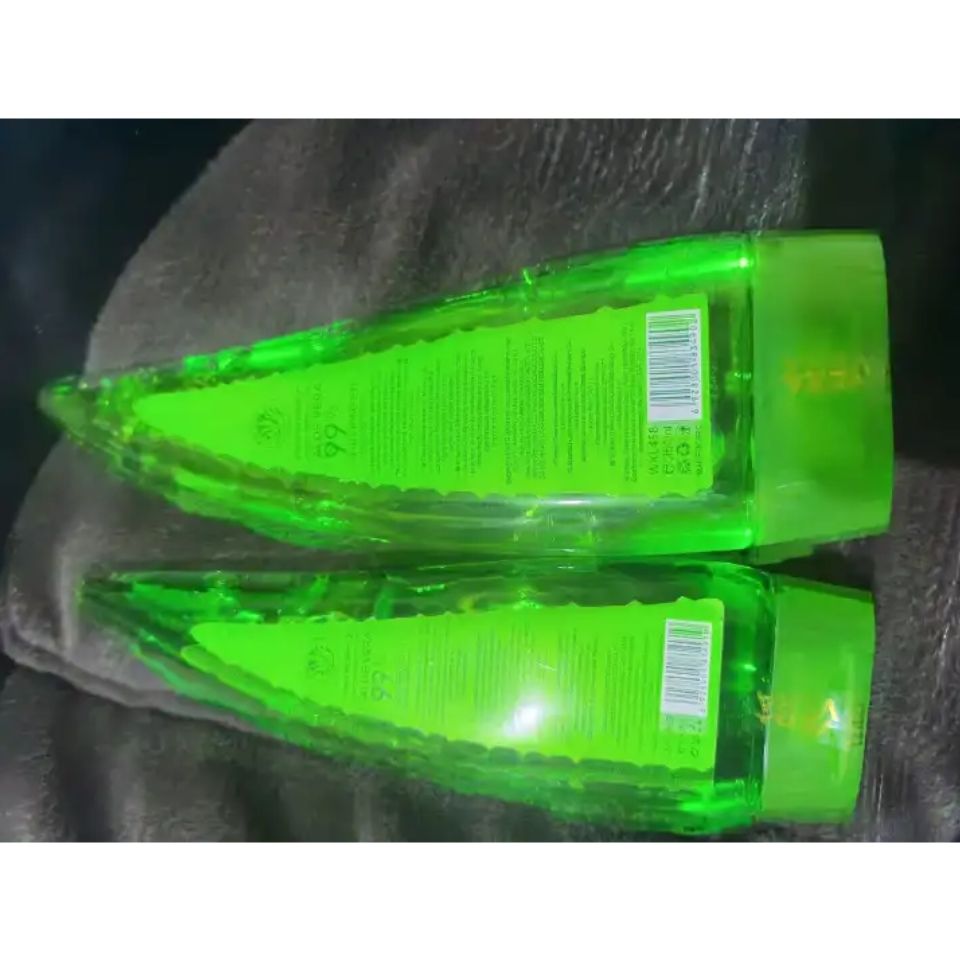 Fruit Of The Wokali Aloe Vera Soothing Gel Sunburn Repair Gel 99% Natural AloeVera Content Treat Sun Burns and Repairs Skin Faster Hydrating and Moisturizing Cream Gel