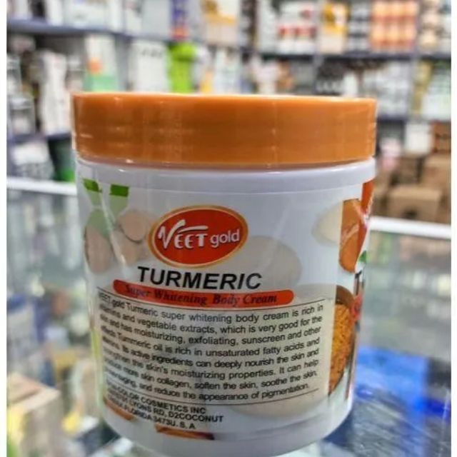 VEET GOLD Turmeric Super Whitening Body Cream -500G