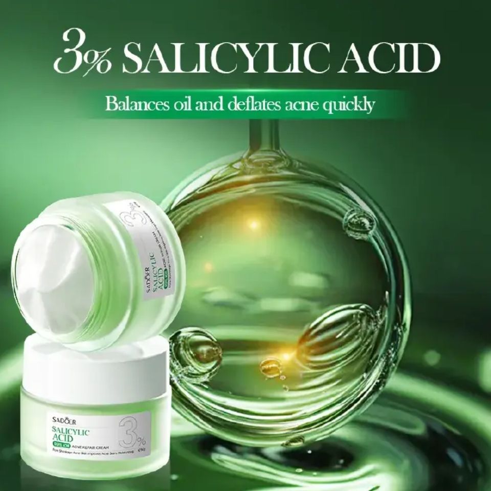 SADOER Acnes and Oil Control Cream, Salicylic acid Acnes, Oil Control Face Cream, Moisturizing, hydrating, Repair Acne Muscles,