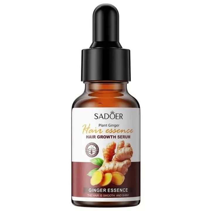 Sadoer Hair Care Serum, Ginger Hair Growth Based Product, Effective in Hair Growth,Moisturizing and Softening Forked Hair, with ScalpCare ingridients