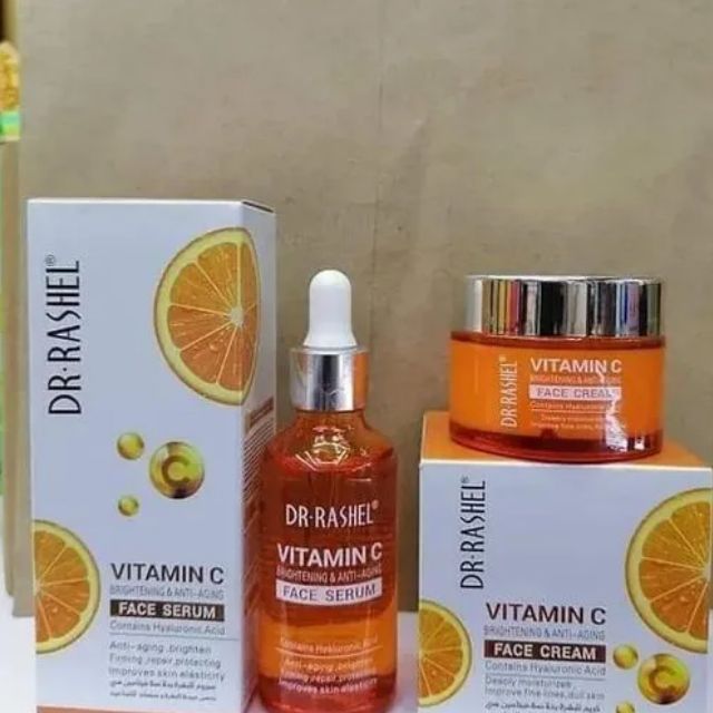 Dr. Rashel Vitamin-C Facial Serum Anti-aging&Dark Spots Face Cream+serum