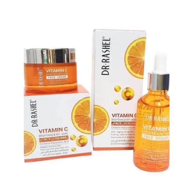 Dr. Rashel Vitamin C Brightening & Anti-Aging Face Cream + Face Serum