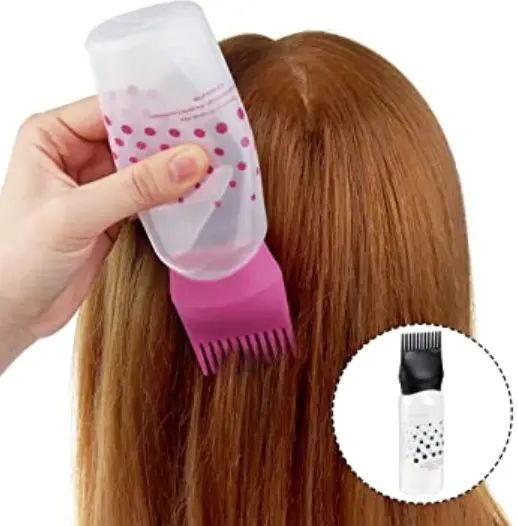 1Pc Salon Empty Hair Dye Bottle With Applicator Brush Dispensing Hair Coloring & Oil Dyeing Bottles Hairdressing Styling Tool