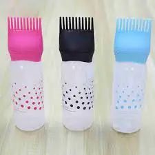 1Pc Salon Empty Hair Dye Bottle With Applicator Brush Dispensing Hair Coloring & Oil Dyeing Bottles Hairdressing Styling Tool