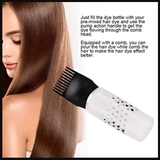 1Pc Salon Empty Hair Dye Bottle With Applicator Brush Dispensing Hair Coloring & Oil Dyeing Bottles Hairdressing Styling Tool