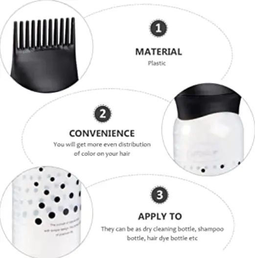 1Pc Salon Empty Hair Dye Bottle With Applicator Brush Dispensing Hair Coloring & Oil Dyeing Bottles Hairdressing Styling Tool