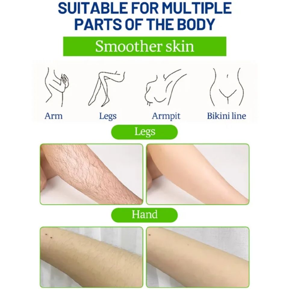 Disaar 20 Strips/Set Exquisite Girl Hair Removal Wax Strip, Exfoliating & Smooth Skin, Quick Hair Removal More Lasting than Shaving Effect Depilatory Wax paper-1 Set, Armpit, Lip, Body and Versatile.