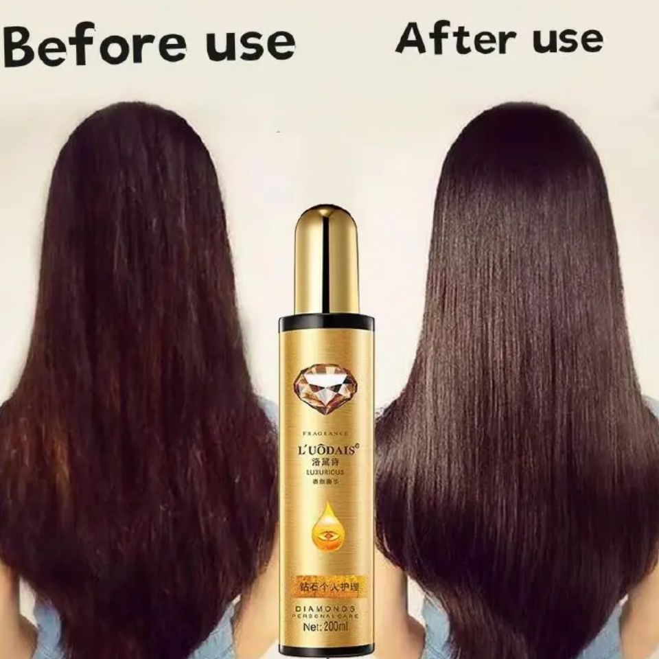 Hair Spray/Long Lasting Golden Lure Hair Perfume Spray for human hair/wigs/weaves hair shine & styling spray - Ludois No5. Hair Oil Fragrance Treatment Care Essence