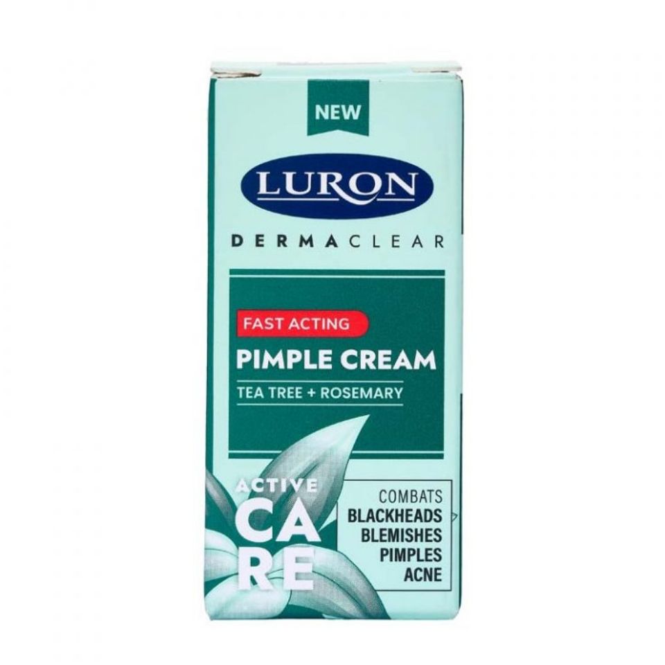 2PCS Luron Medicated Pimple Cream ( combat pimples, acne, blackheads and blemishes) with Tea Tree + Rosemarno