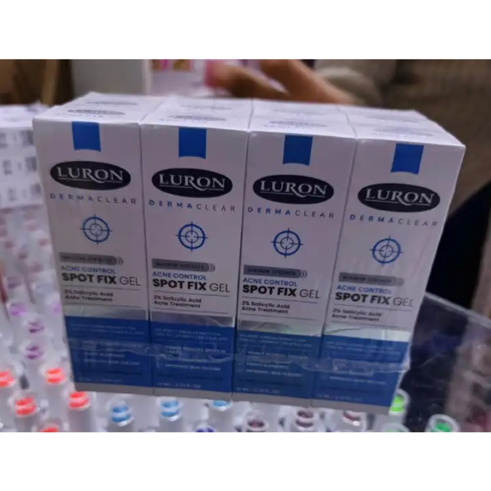 Luron Derma Clear Acne Contol Fix Gel 2% Salicylic Acid Acne Treatment Visibly reduces Spots, Fights Blemishes,Improves Skin Texture