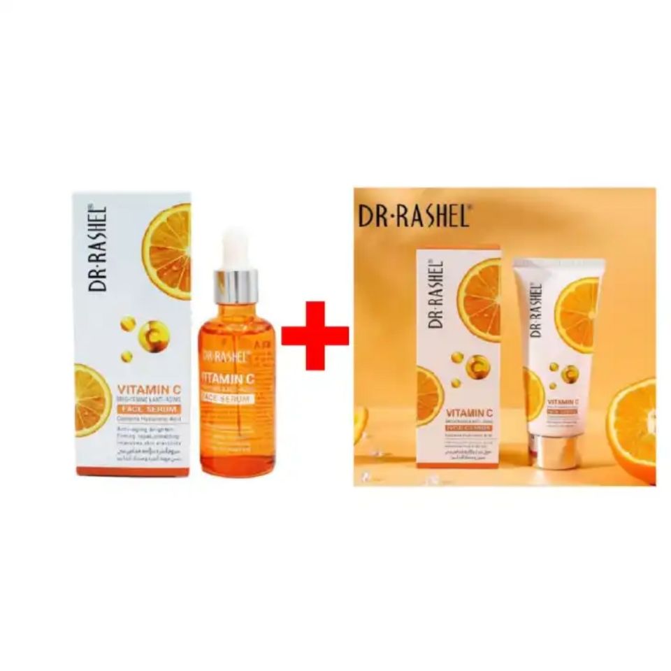 Dr. Rashel Vitamin C Face serum and Cleanser