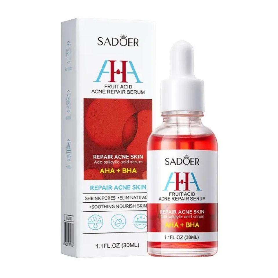 2 Pieces, Acne Repair Salicylic Acid AHA BHA Serum + Salicylic Acid Acne Treatment Essence Like Vitamin C, Face Moisturizing, Face Brightening, Anti wrinkles, Anti Aging, Removes acne, Treat Pimples