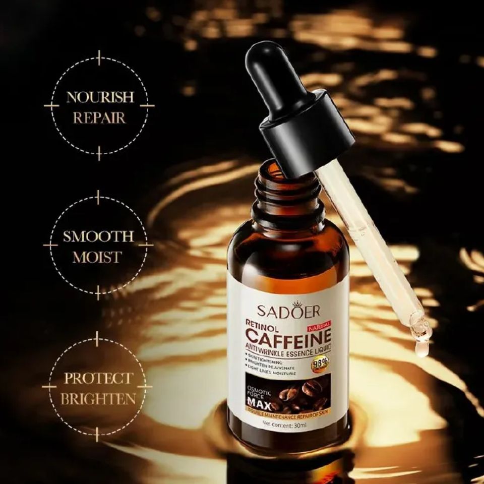 5 in 1, Vitamin C Face Cleanser + Tumeric Serum Turmeric + Niacinamide Brightening Essence + Salicylic Acid Acid Acne Treatment Essence + Anti Aging Retinol Caffeine Serum, Brightens Skin, Moisturi