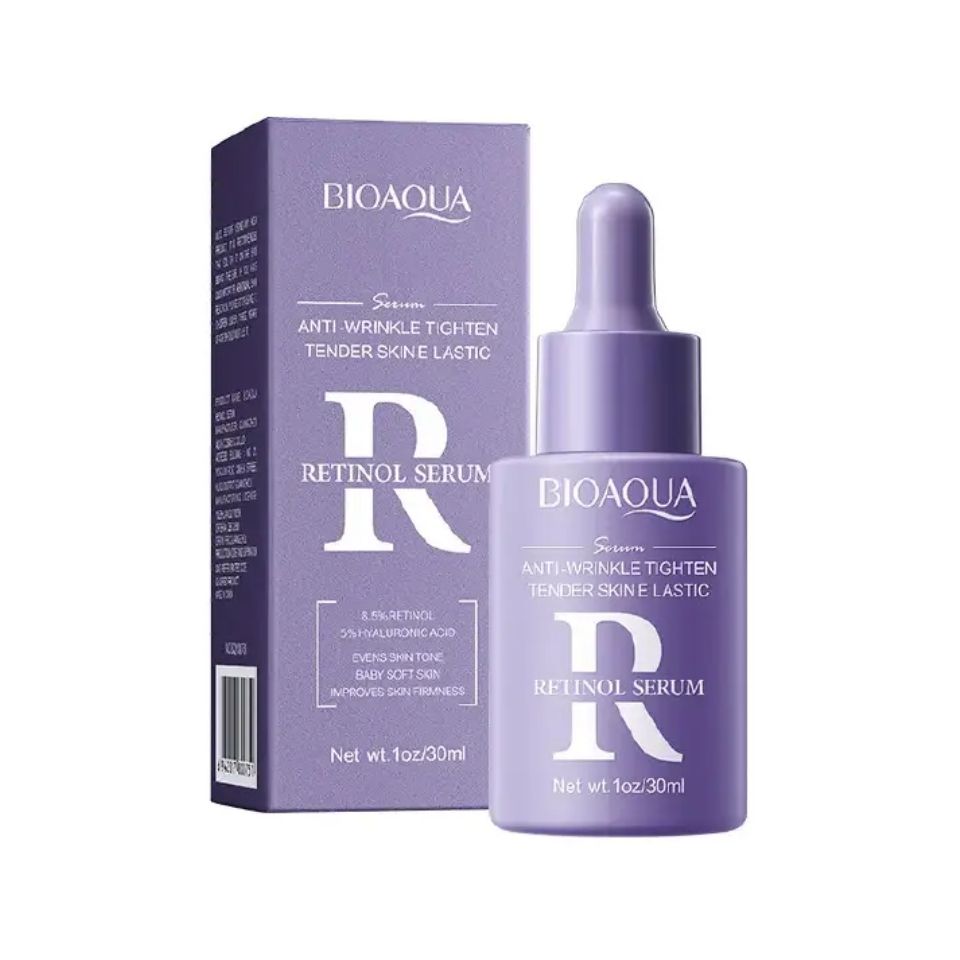 Retinol Essence, Retinol Face Serum for Anti Wrinkles, Anti Ageing, Skin Repair Essence, Fades Fine Lines, Can Combine with Vitamin C, Nourishes the Skin maintaining a Youthful Tender Skin
