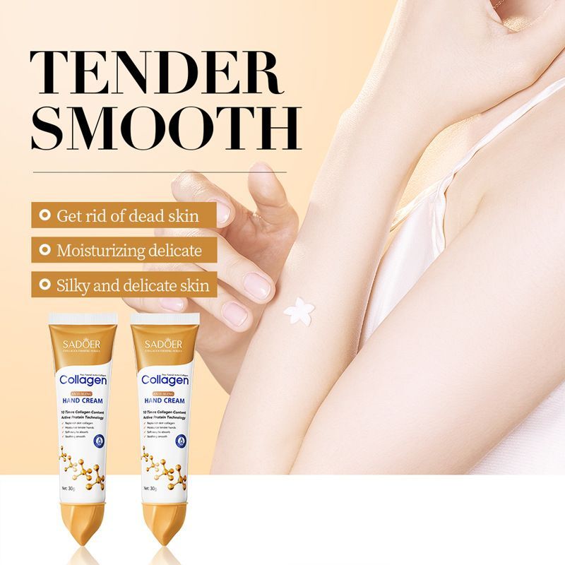Sadoer Collagen Hand Cream Anti-wrinkle Hand Cream Skin Soften Nourish Anti-drying Whitening Moisturizing African Skin Care Cracked Repair Products Hand Creams & Lotions - Sadoer