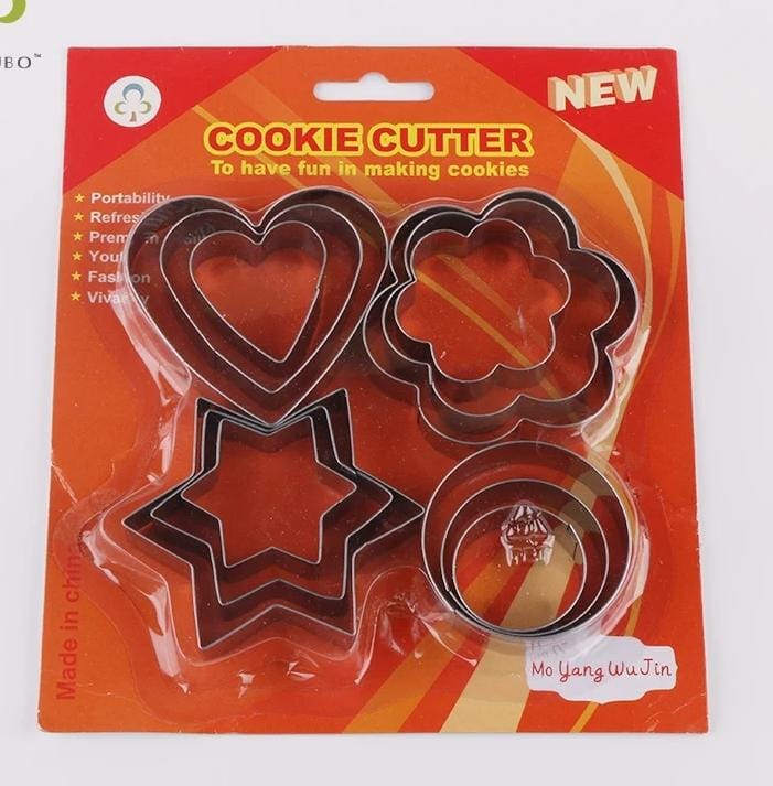 12pcs stainless steel kitchen cookies cutter