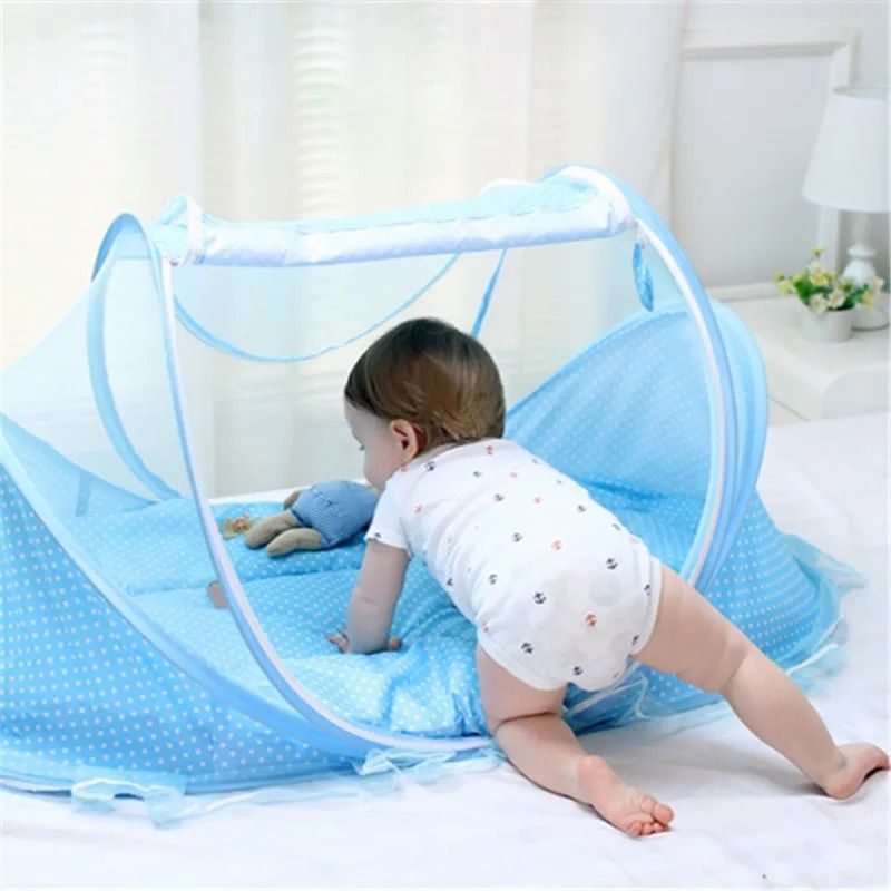 Portable foldable baby netting polyes newborn sleep bed travel baby mosquito net,travel bed netting ,play tent children with matress and pillow