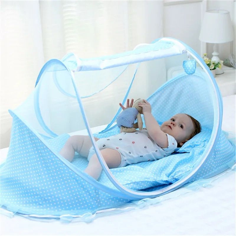Portable foldable baby netting polyes newborn sleep bed travel baby mosquito net,travel bed netting ,play tent children with matress and pillow