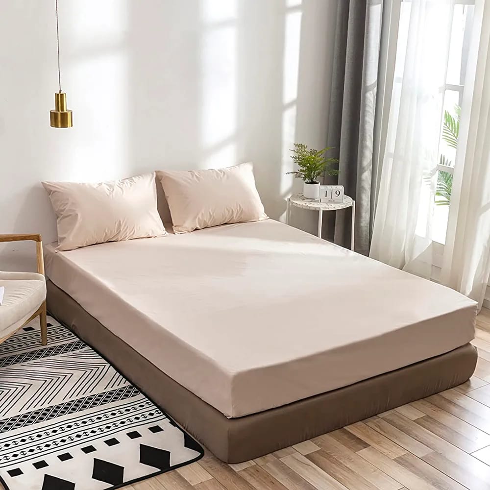 Waterproof fitted bedsheet/bambooo matress protector bedcover with elastic band terry oth...Hypoarllergenic...soft and comfortablefarbric with higher water/liquid absorption[6-12inch]deep pocket that