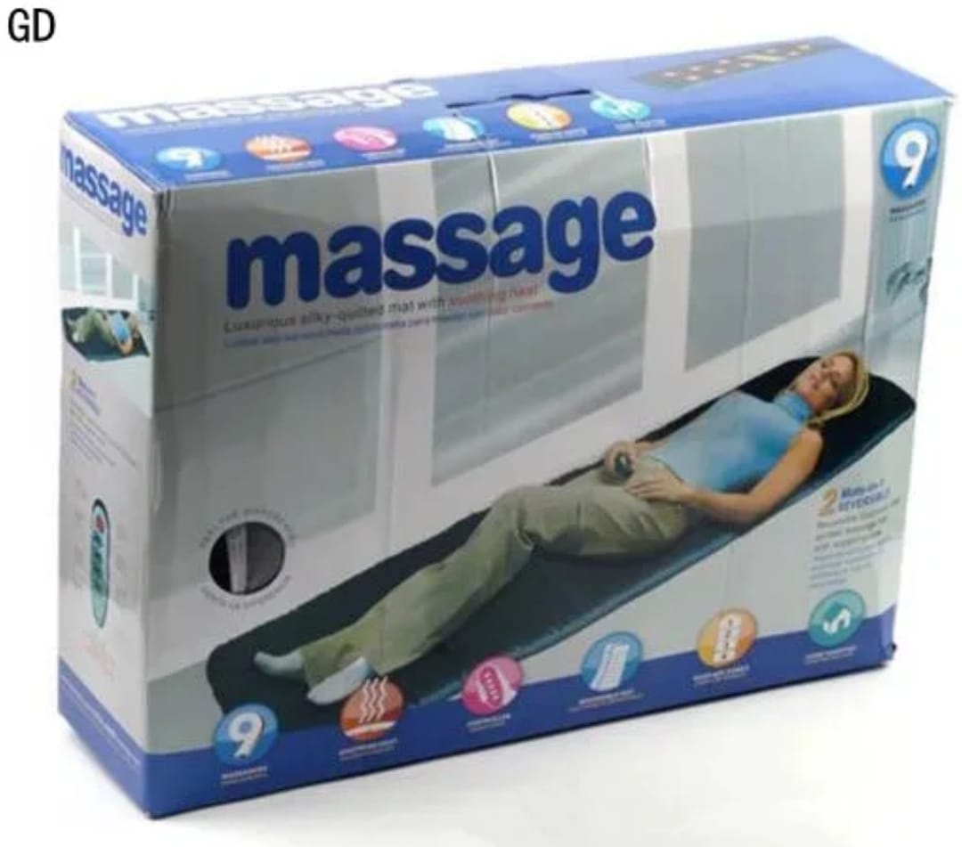 9 levels home massage mat with soothing heat with the size of 5.2ft length