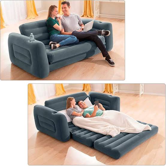 3 Seater intex inflatable pull-out sofa plus free electric/manual pump