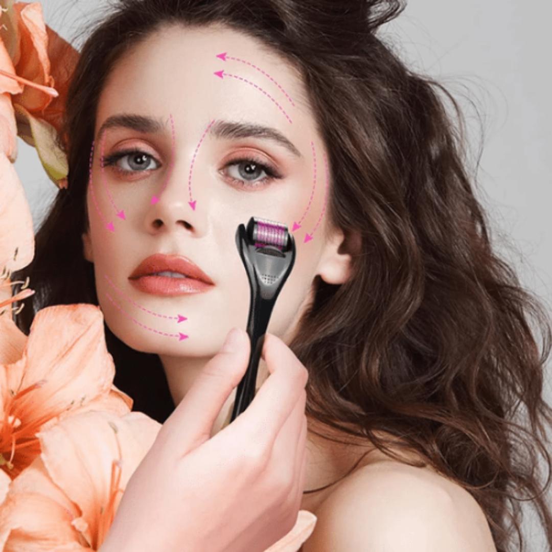 0.5mm + 1mm + 1.5mm DERMA ROLLER MICRO NEEDLE BEARD HAIR SKIN FACE WRINKLE & ANTI-AGING DERMA