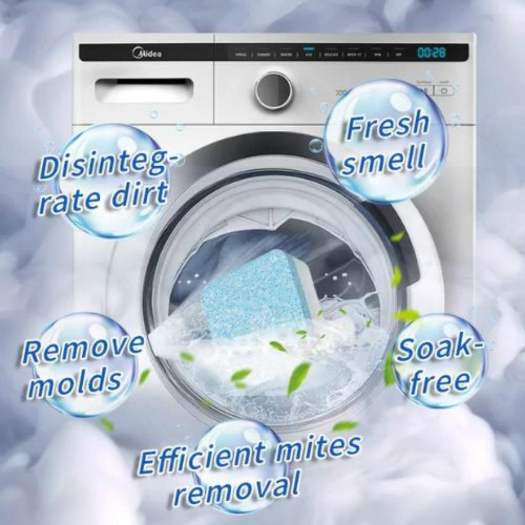 WASHING MACHINE CLEANER 24 PCS CLEANING TABLETS (2 BOXES) - WASHING MACHINE EFFERVESCENT CLEANING TABLETS