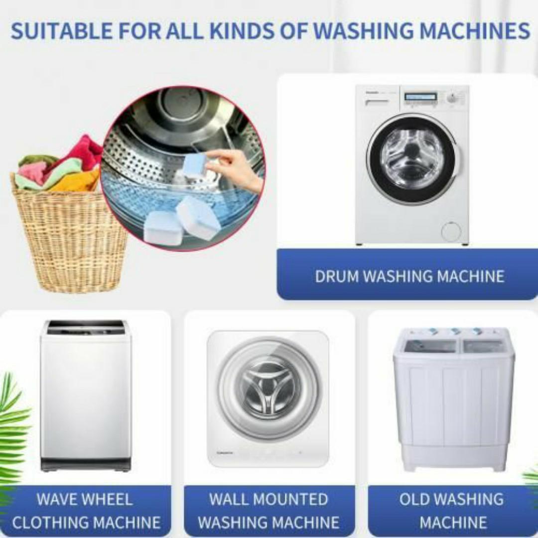 YANYUNLE Washing Machine Cleaner – Cleaning Tablets ✅ Deep Clean Formula ✅ - Say goodbye to grime, odors, and hidden buildup!