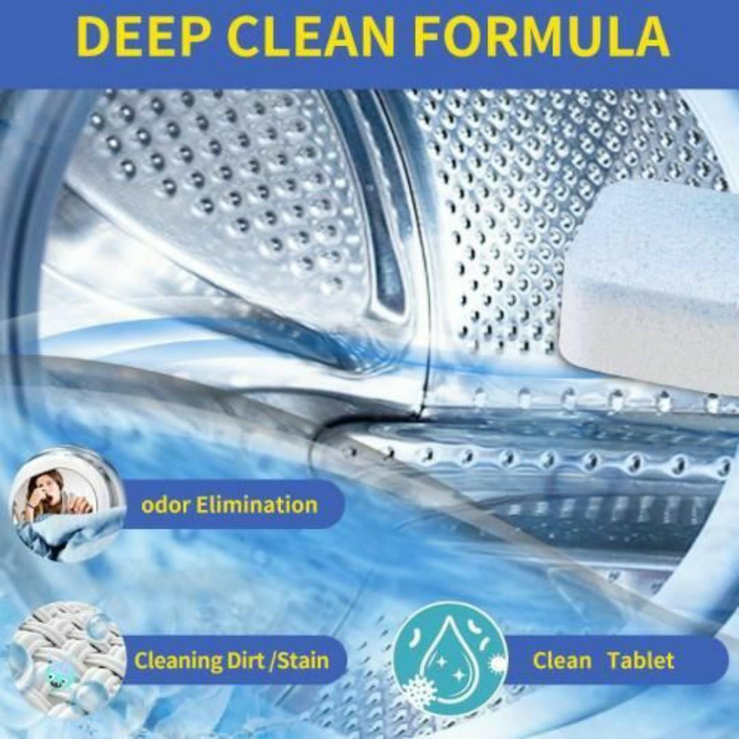 YANYUNLE Washing Machine Cleaner – 24/36 Cleaning Tablets (2/3 Boxes) ✅ Deep Clean EFFERVESCENT Formula ✅