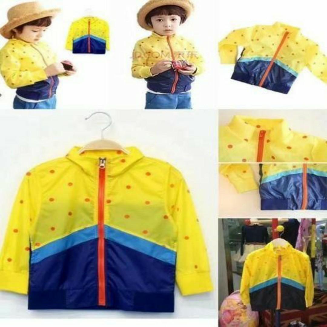 KIDS WATERPROOF RAIN COAT RAIN JACKET & SUN PROTECTING JACKET