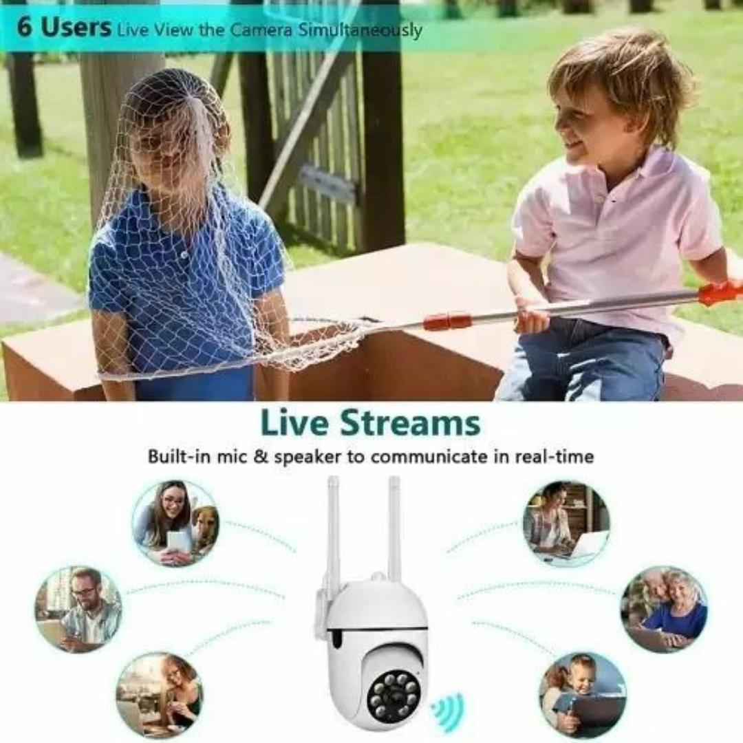 360 PTZ WIRELESS INDOOR OUTDOOR SMART WIFI IP CCTV SECURITY CAMERA AUTO TRACKING ROTATION