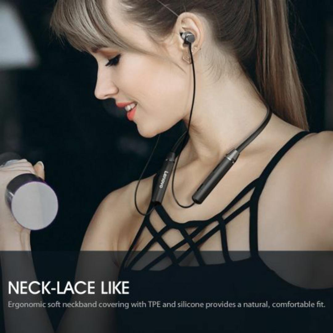 LENOVO HE05 BLUETOOTH 5.0 WIRELESS EARPHONE HEADSET WATERPROOF MAGNETIC NECKBAND