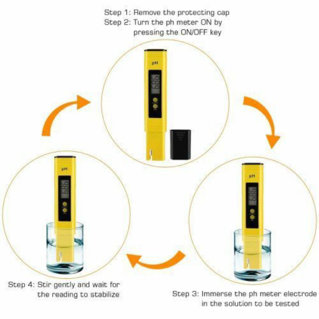 DIGITAL ATC PH METER For Liquids Quality Test

/ Water Quality Tester with free buffer powders for calibration and batteries included