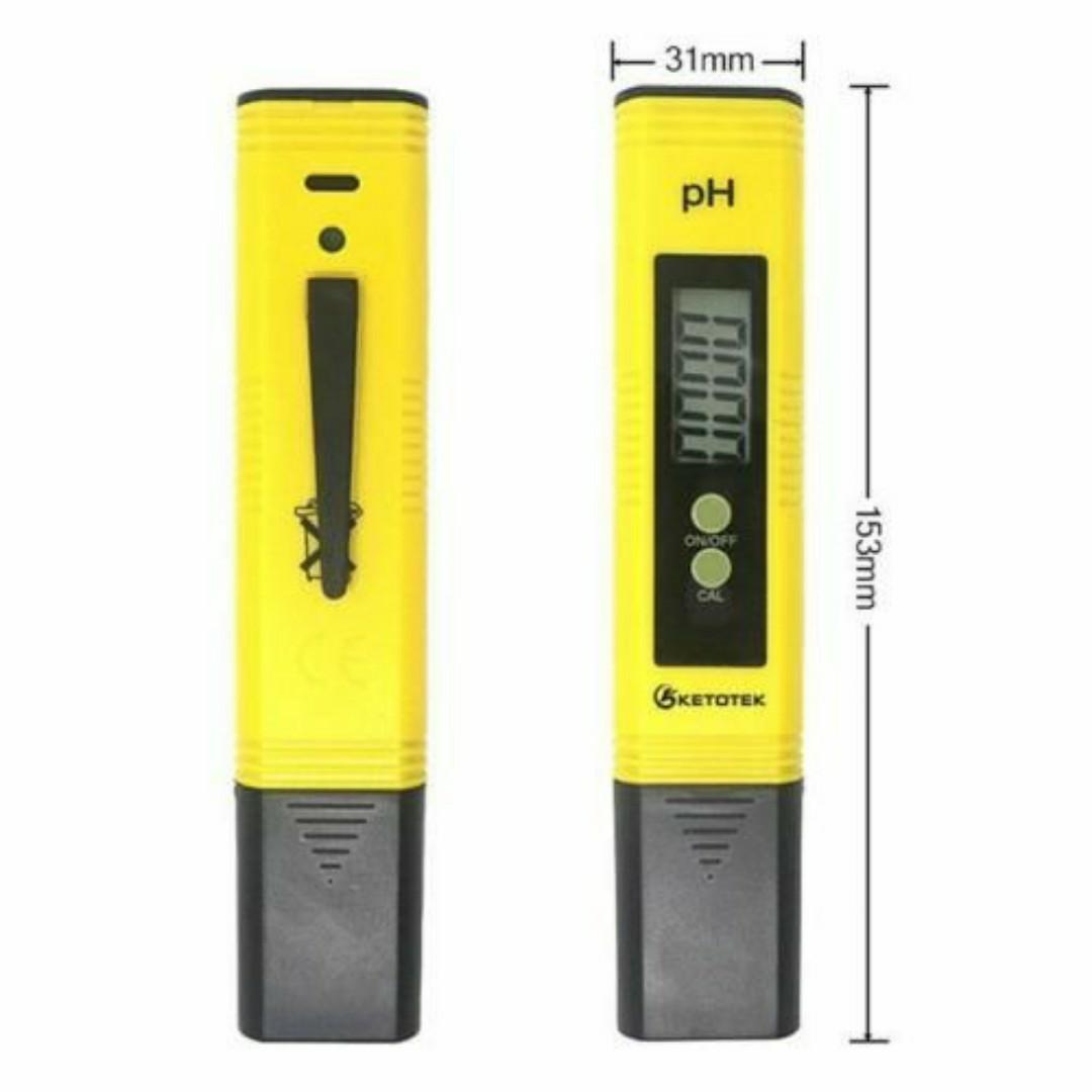 PH METER FOR FISH POND AQUARIUM WATER QUALITY TESTING FREE BATTERIES INCLUDED + CALIBARATION BUFFER POWDERS