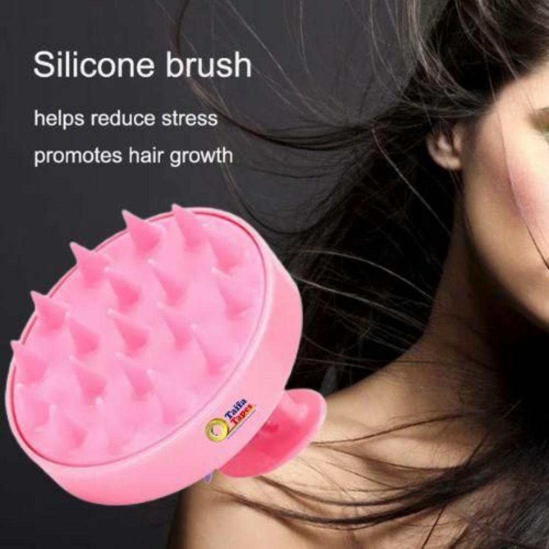 HAIR SKIN REJUVENATION HAIR RE GROWTH SCALP MASSAGER SHAMPOO BRUSH SOFT SILCONE HEAD