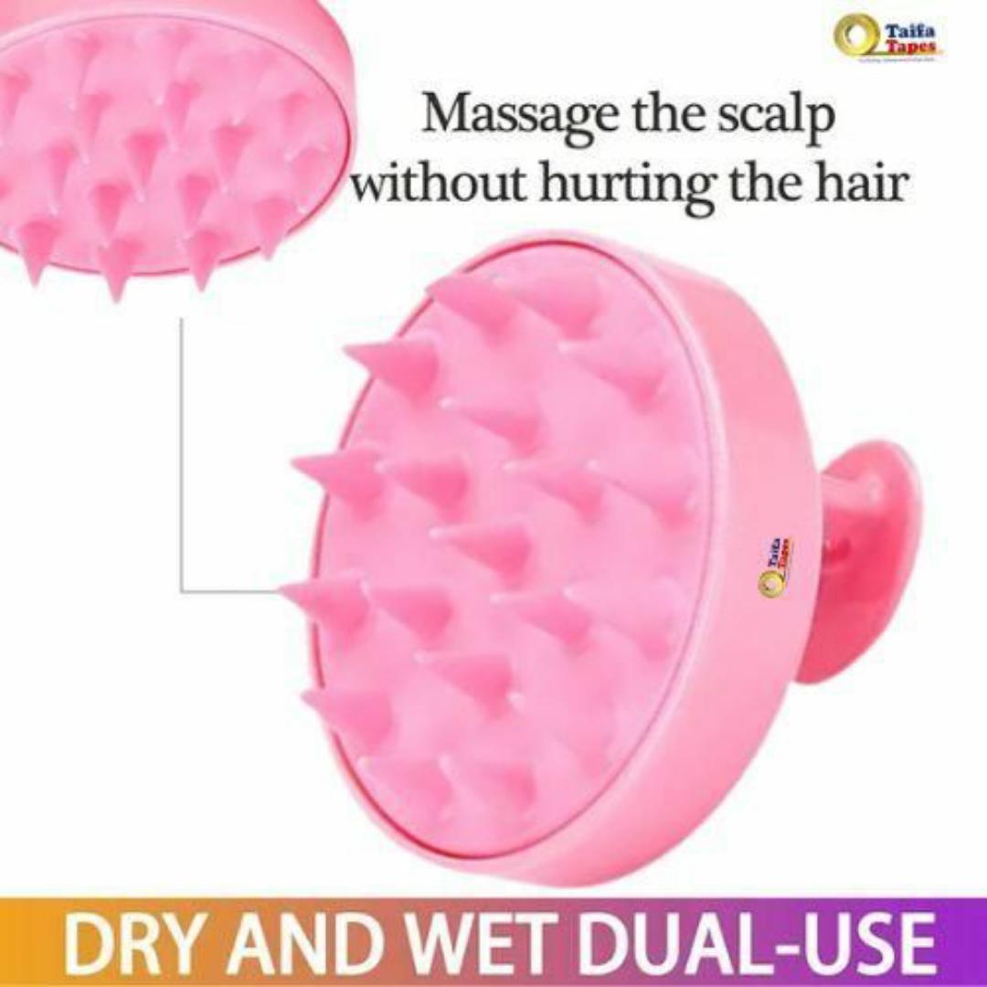 HAIR SKIN REJUVENATION HAIR RE GROWTH SCALP MASSAGER SHAMPOO BRUSH SOFT SILCONE HEAD
