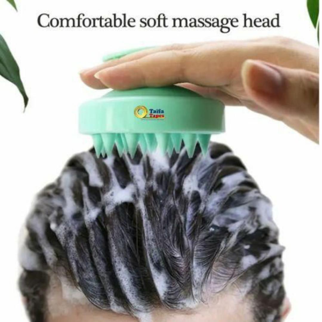 HAIR SKIN REJUVENATION HAIR RE GROWTH SCALP MASSAGER SHAMPOO BRUSH SOFT SILCONE HEAD